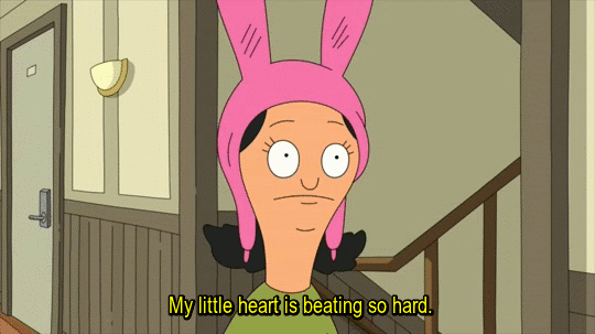 louise belcher excited gif