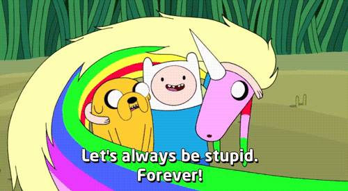 adventure time lets be stupid