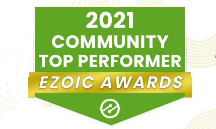ezoic community top performer award
